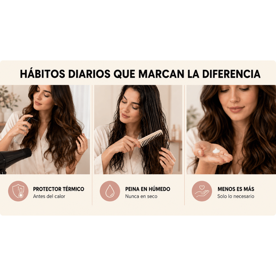  Hábitos para mejorar la salud capilar diaria